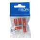CONECTOR EMPALME 2 TOMAS 0,75A 2,5MM(5UD) (E63130)