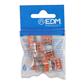 CONECTOR RAP. 3 VIAS RIGIDO NARANJA(10UD) (E63141)