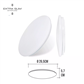 APLIQUE CIRCULAR SUPERF.12W 6500K Ø25,5CM (32516)