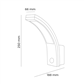 APLIQUE EXT. LED 10W 6400K IP54 18,8X25CM (32536)