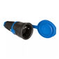 BASE AEREA CAUCHO C/TAPA 16A250V IP54 NEGRA(42012)
