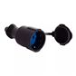 BASE AEREA CAUCHO C/TAPA 16A250V IP44 NEGRA(42016)
