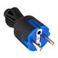 CLAVIJA 2P+T 16A 250V CAUCHO IP44 NEGRO (40042)