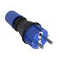 CLAVIJA 2P+T 16A 250V CAUCHO NEGRO IP54 (40119)