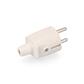 CLAVIJA GOMA 250V IP44 4,8MM. BLANCA (E42001)