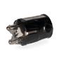 CLAVIJA TIPO F SALIDA LATERAL 4,8MM NEGRA (R40005)