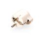 CLAVIJA 2P+T, 16A 250V SALIDA 90° BLANCA (R40006)