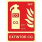 SEÑAL FOTOLUM. EXTINTOR CO2 21X30CM B/RD00106