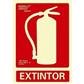 SEÑAL FOTOLUM. EXTINTOR 21X30CM B/RD00101