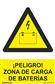 CARTEL ZONA CARGA BATERIAS 30X40CM RD31075