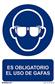 CARTEL OBLIGATORIO USO GAFAS 21X30CM RD20002