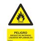 SEÑAL PELIGRO INCEND. LIQ. INFLAMABL 21X30 RD30018