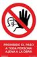 CARTEL PROHIBIDO PERSONA AJENA OBRA21X30CM RD40023