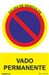 SEÑAL VADO PERMANENTE 21X30CM RD40048