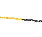 CADENA PLASTICO BICOLOR AMARILLO/NEGRO 8MM