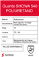 GUANTE SHOWA 540 POLIURETANO T-9