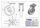 RUEDA ALEX 2-0243 Ø200MM GIRAT. 400KG NYLON
