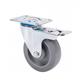 RUEDA ALEX 2-3761 Ø100 GIRAT. C/FRENO 170 KG GOMA