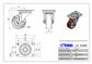 RUEDA ALEX 2-2354 Ø80MM GIRAT. 100KG PU