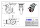 RUEDA ALEX 2-2368 Ø100MM GIRAT. FRENO 150KG PU