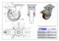 RUEDA ALEX 2-2370 Ø150MM GIRAT. FRENO 250KG PU