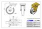 RUEDA ALEX 2-0022 Ø150MM GIRAT. 500KG NYLON