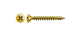 TORNILLO SPAX 4,5X35 CP YELLOX CAJA (500UDS)
