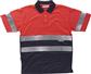 POLO A.V. M/CORTA C3867 MARINO/ROJO REFLEC. T-3XL