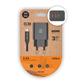 KIT CARGADOR DOBLE USB C 2,4AH NEGRO (TEC2423)