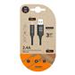 CABLE CARGA RAP. USB C NEGRO 1M 2,4AH (TEC2003)