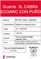 GUANTE 3L CABRA ECOARC DORSO ALGODON T-7