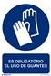 CARTEL OBLIGATORIO USO GUANTES 30X40CM RD21003