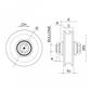 POLEA 30X120MM 1100KG RODAMIENTOS (440-120)