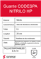 GUANTE CODESPA NITRILO HP DAYTONA T-9