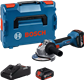 BOSCH AMOLADORA GWS 18V-8+2 BAT 4.0AH