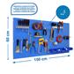 PANELCLICK AZUL + 22 GANCHOS + 8 ACCESORIOS