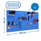 PANELCLICK AZUL + 14 GANCHOS + 3 ACCESORIOS