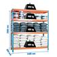 SIMONFORTE 2406-4 CHIPBOARD AZUL/NARANJA/MADERA